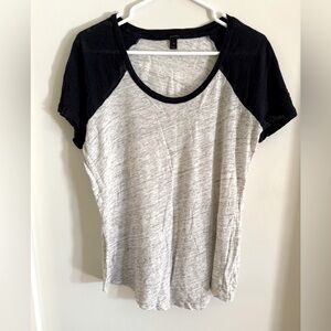 JCrew linen tee M